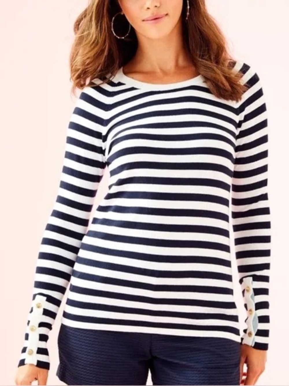 Lilly Pulitzer Striped Dinah Crewneck Sweater Small NWOT